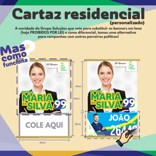 Cartaz Residencial (Novidade) Gráfica Sorocaba Luminoso Sorocaba Outdoor Sorocaba Impressão Digital Sorocaba